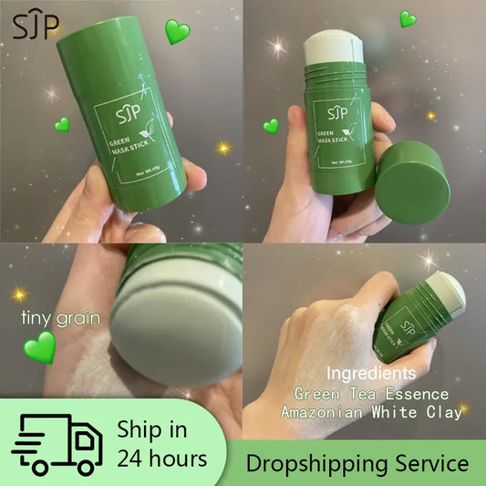 SJP Green Tea Deep Cleansing Beauty Health Facial Mask Stick Pore Cleaner For Face  Purifying Clay Blackhead Remover  Skin Care