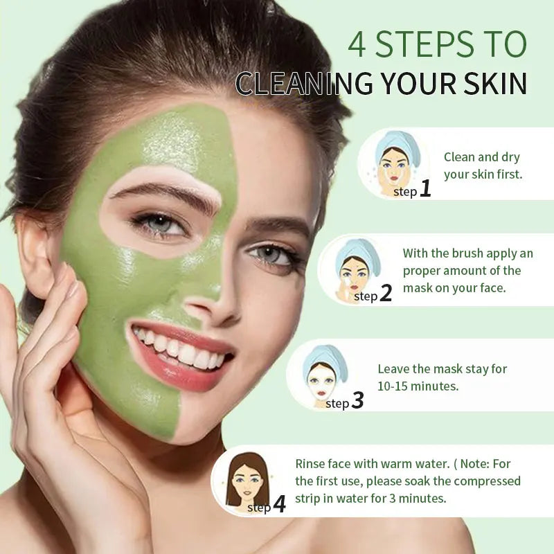 SJP Green Tea Deep Cleansing Beauty Health Facial Mask Stick Pore Cleaner For Face  Purifying Clay Blackhead Remover  Skin Care