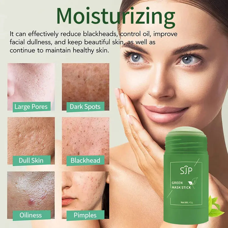 SJP Green Tea Deep Cleansing Beauty Health Facial Mask Stick Pore Cleaner For Face  Purifying Clay Blackhead Remover  Skin Care