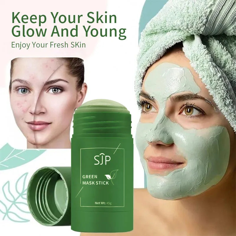 SJP Green Tea Deep Cleansing Beauty Health Facial Mask Stick Pore Cleaner For Face  Purifying Clay Blackhead Remover  Skin Care